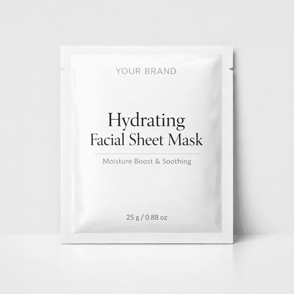 Hydrating Facial Sheet Mask private-label product concept