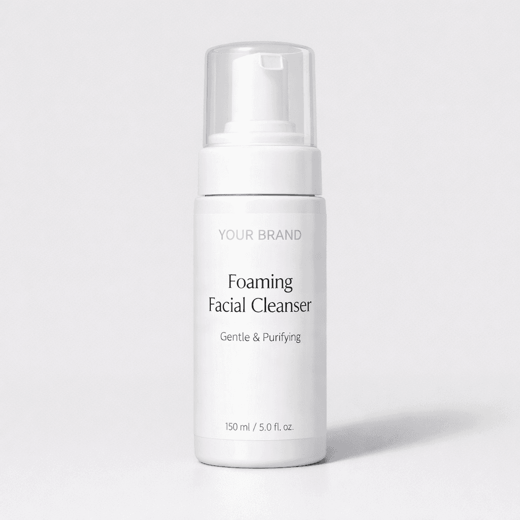 Foaming Facial Cleanser private-label product concept
