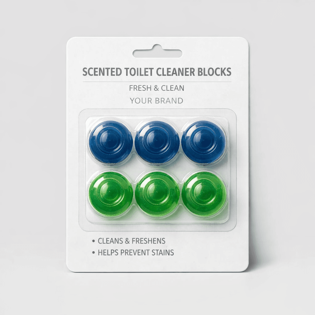Scented Toilet Cleaner Blocks private-label product concept