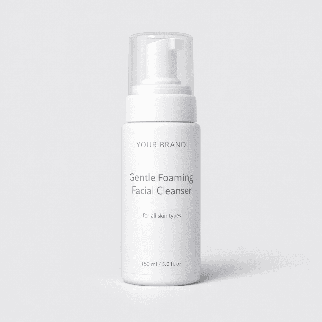 Gentle Foaming Facial Cleanser private-label product concept