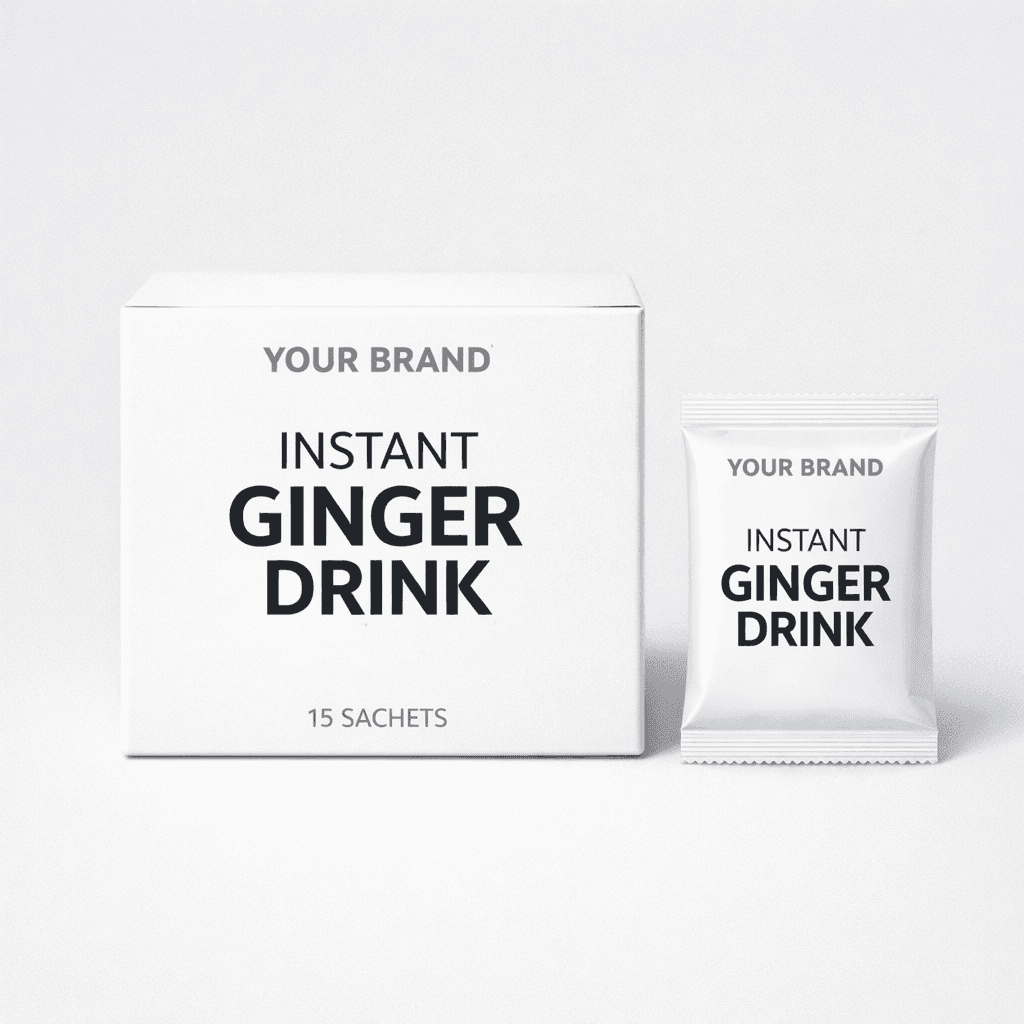 Instant Ginger Drink Sachets private-label product concept