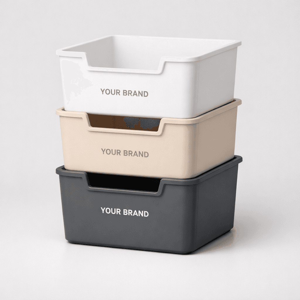 Stackable Storage Bins private-label product concept