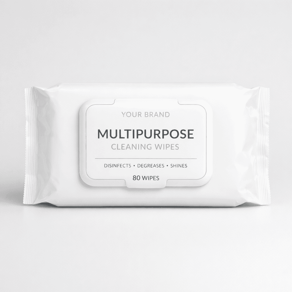 Multipurpose Cleaning Wipes private-label product concept