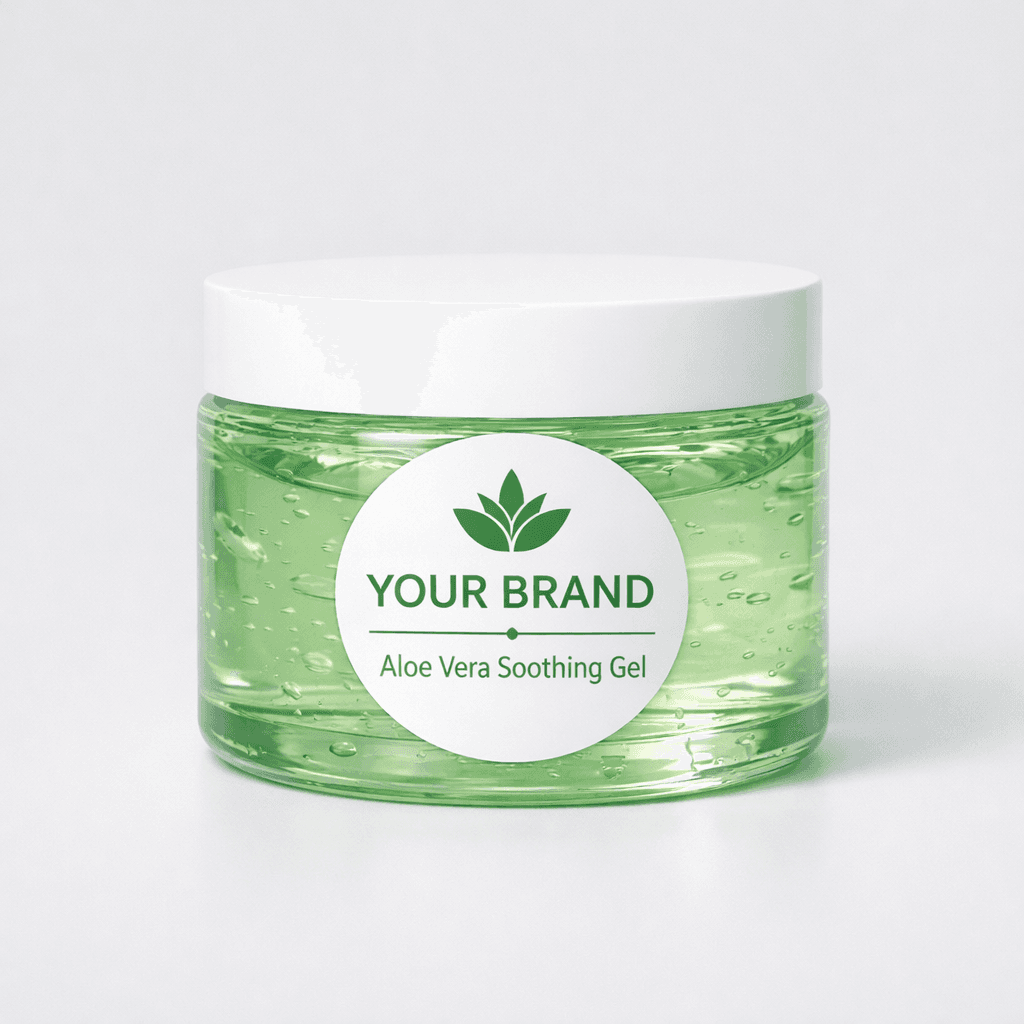 Aloe Vera Soothing Gel private-label product concept