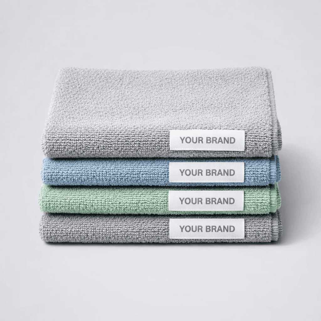 Microfiber Cleaning Cloth Pack private-label product concept