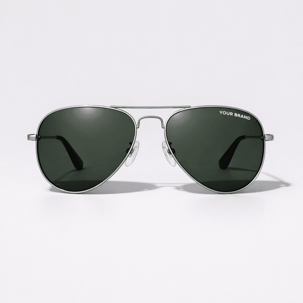 Classic Aviator Sunglasses private-label product concept