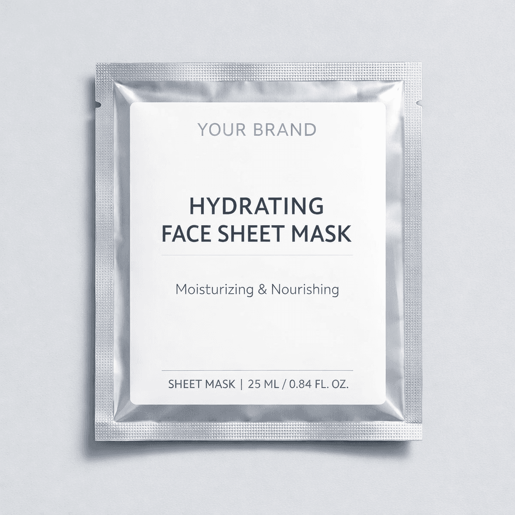 Hydrating Face Sheet Mask private-label product concept