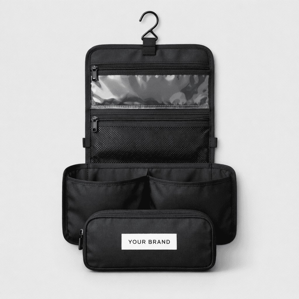 Foldable Travel Toiletry Bag private-label product concept