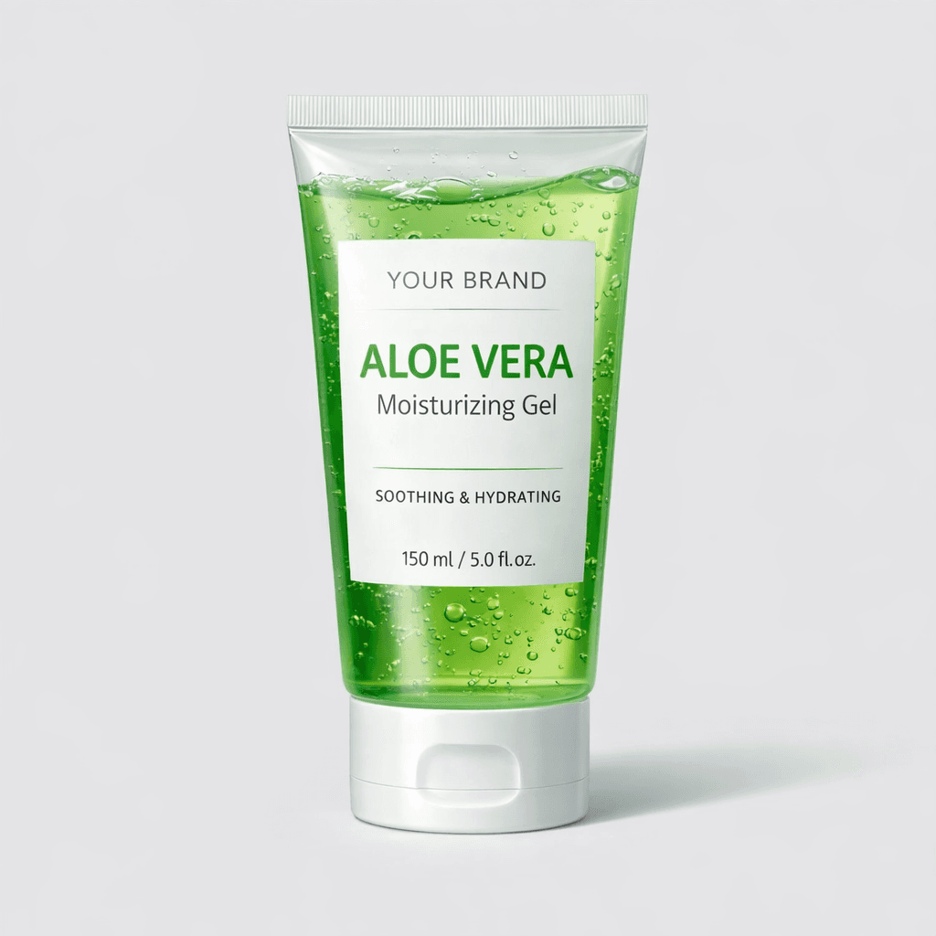 Aloe Vera Moisturizing Gel private-label product concept