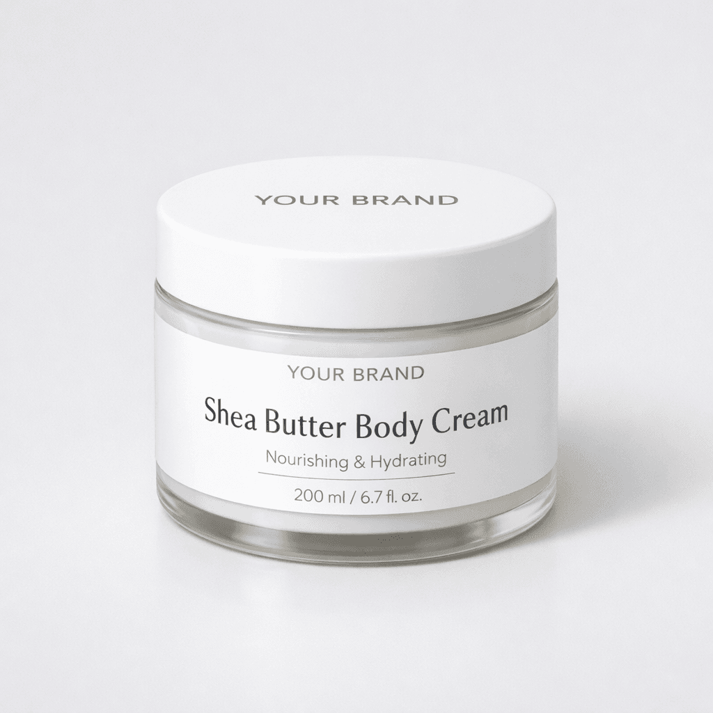 Shea Butter Body Cream private-label product concept