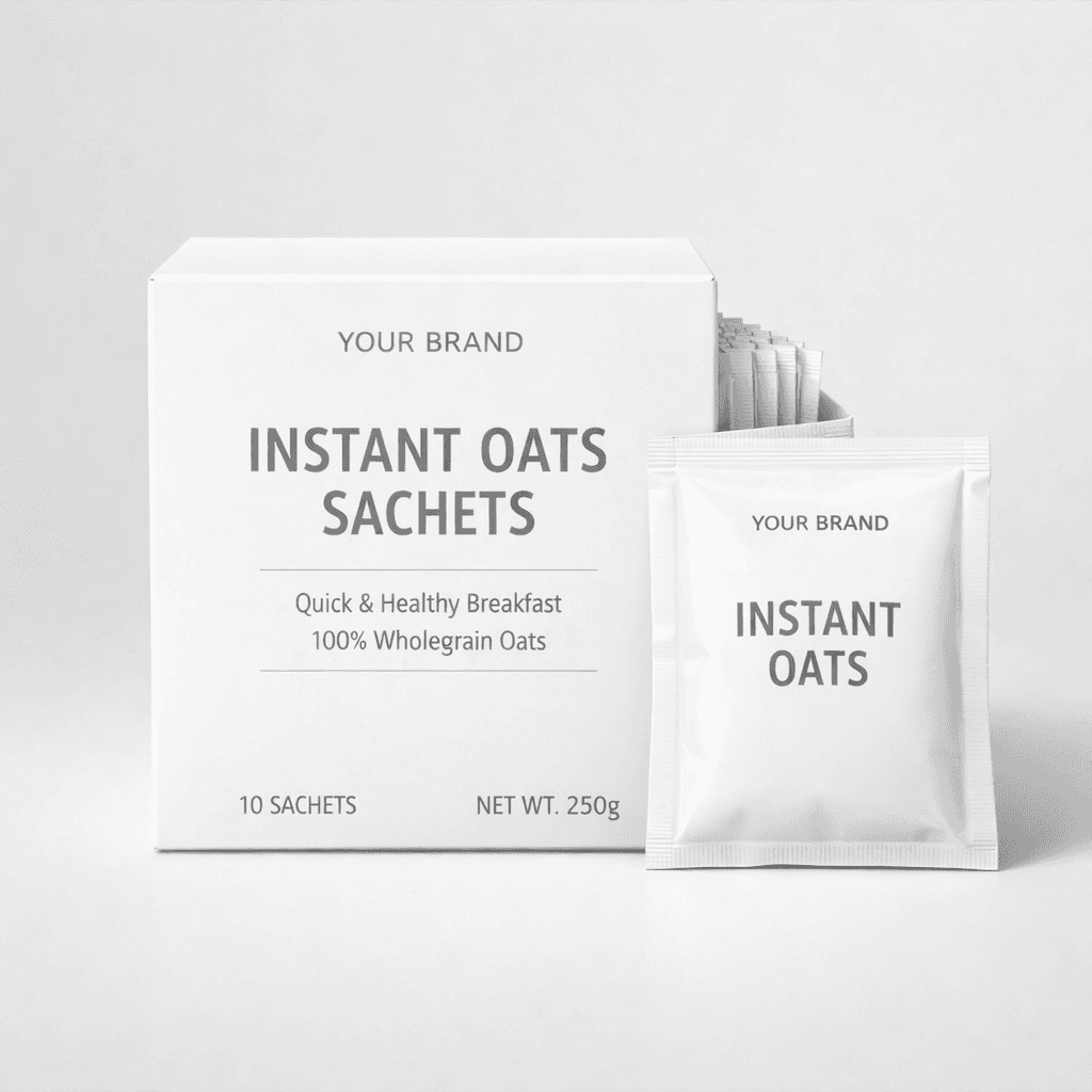 Instant Oats Sachets private-label product concept