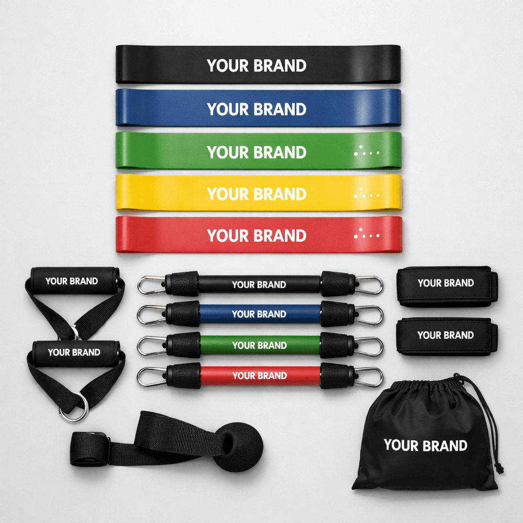 Resistance Bands Set private-label product concept