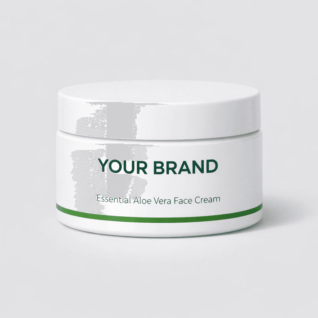 Essential Aloe Vera Face Cream private-label product concept