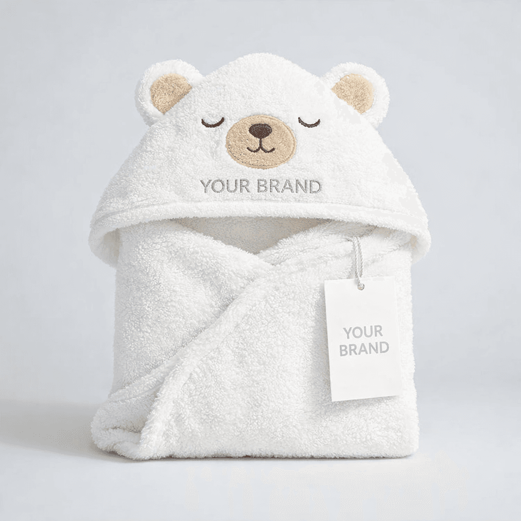 Baby Hooded Bath Towel private-label product concept