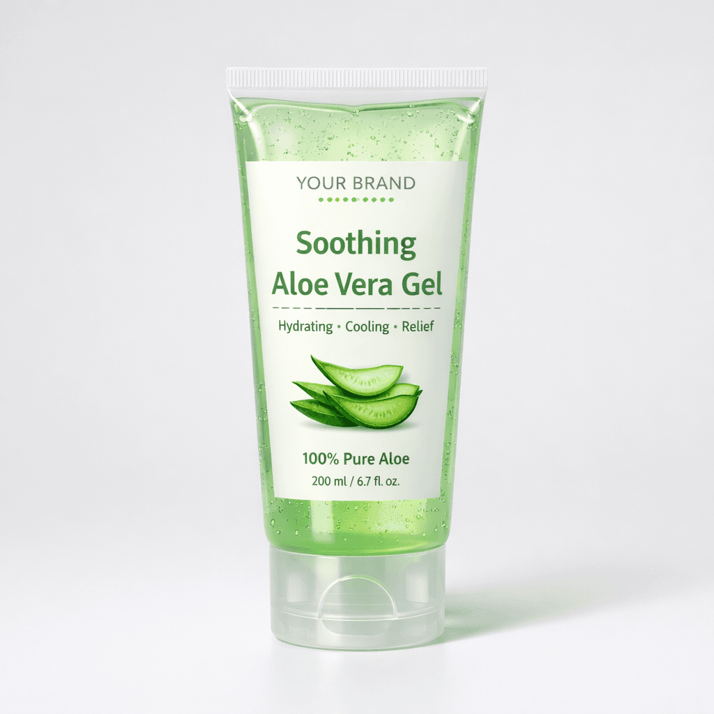 Soothing Aloe Vera Gel private-label product concept