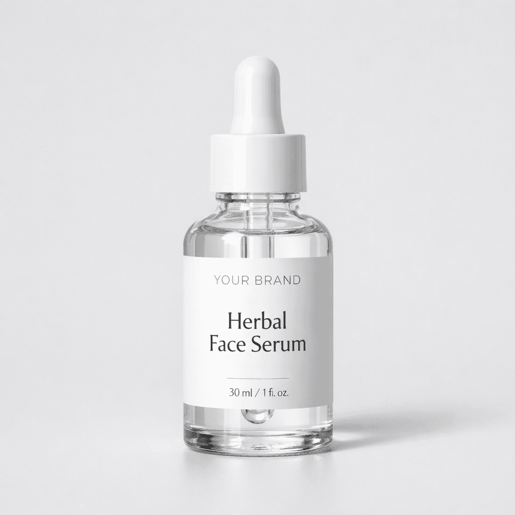 Herbal Face Serum private-label product concept
