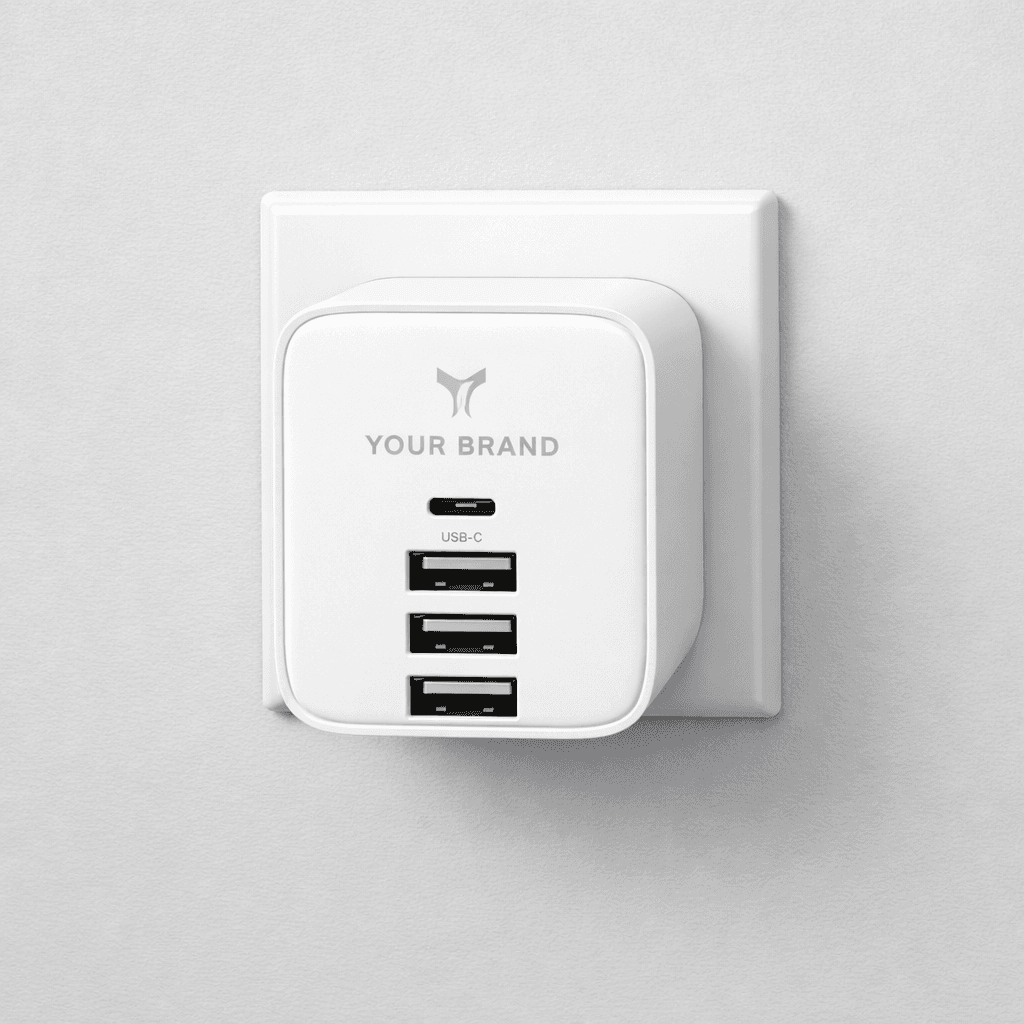 Multi-Port USB Wall Charger private-label product concept