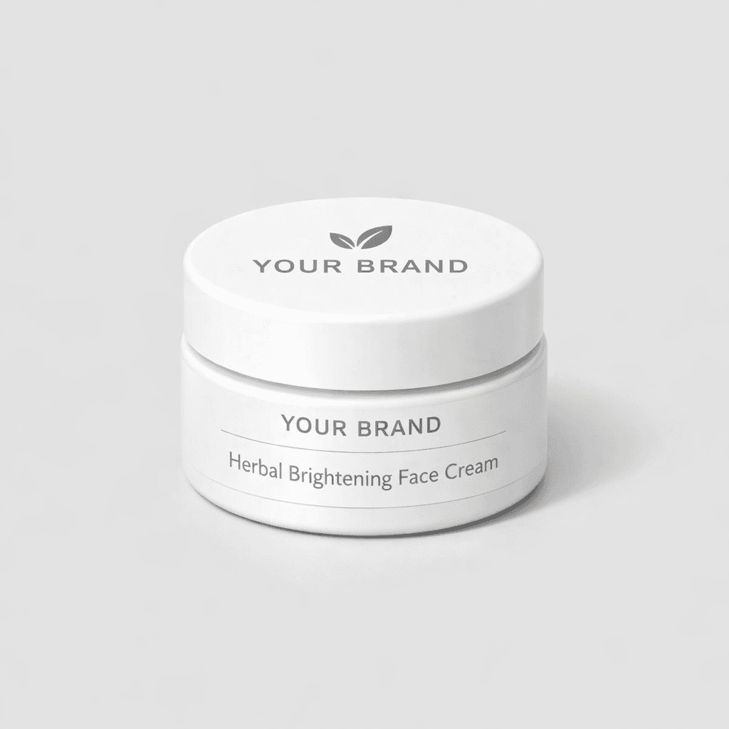 Herbal Brightening Face Cream private-label product concept