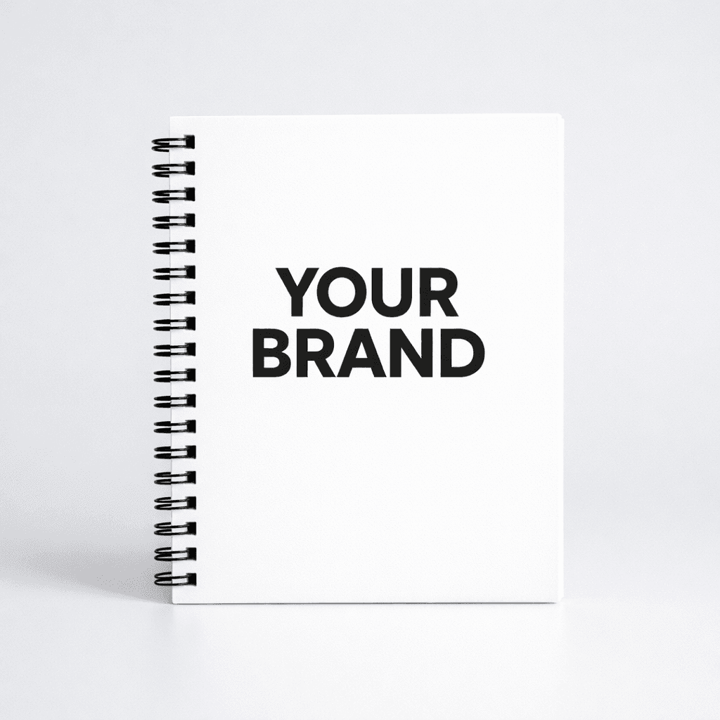 Printed Spiral Notebooks private-label product concept