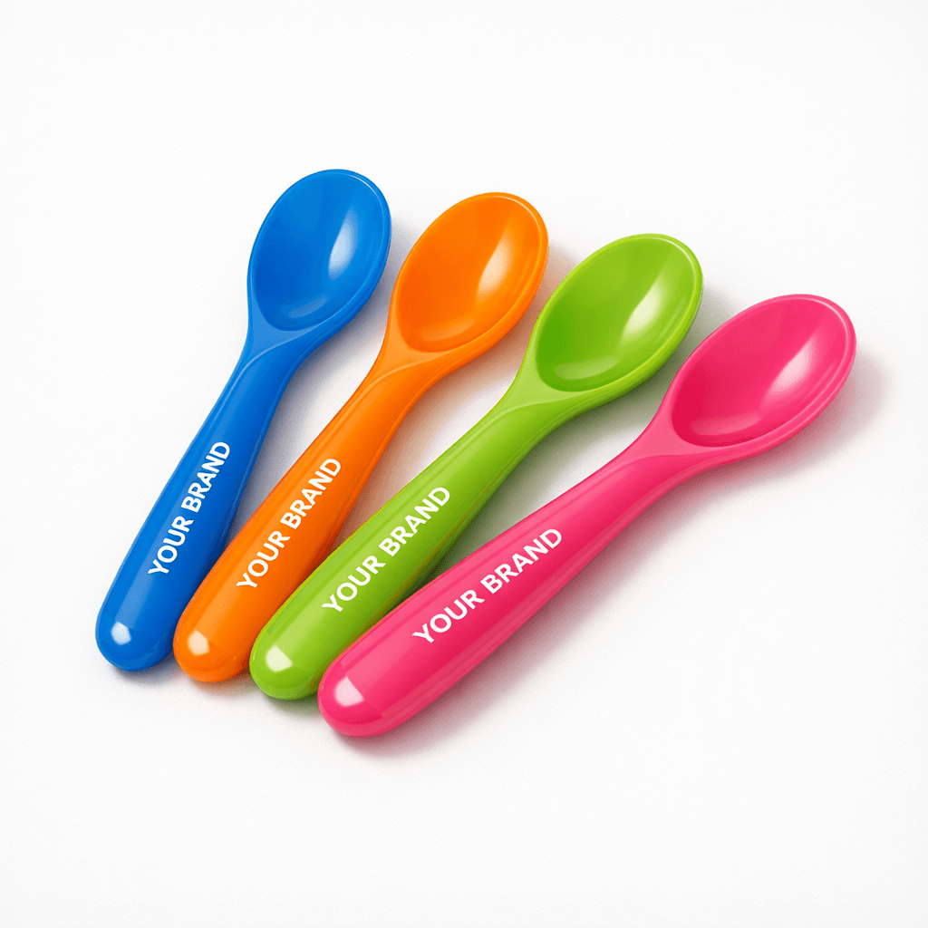 Kids’ BPA-Free Plastic Feeding Spoons private-label product concept