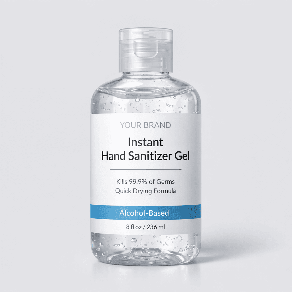 Instant Hand Sanitizer Gel private-label product concept