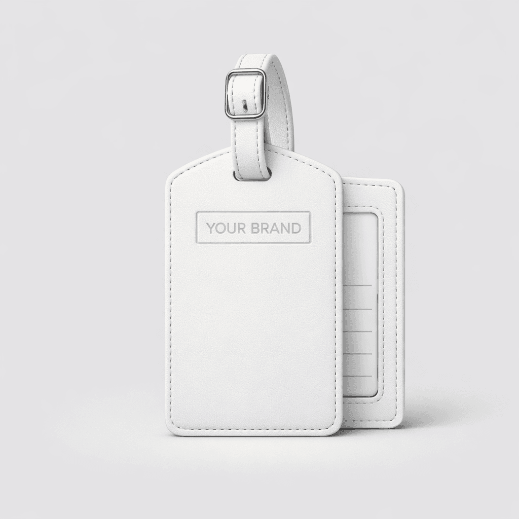 Faux Leather Travel Luggage Tag private-label product concept