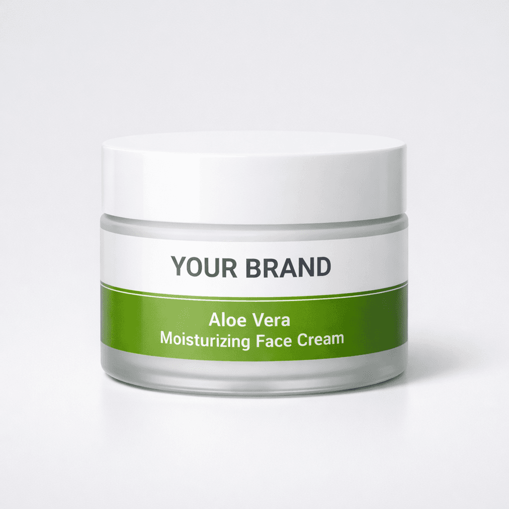 Aloe Vera Moisturizing Face Cream private-label product concept