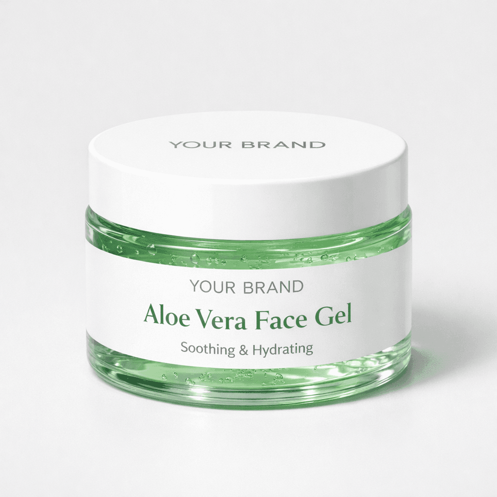 Aloe Vera Face Gel private-label product concept