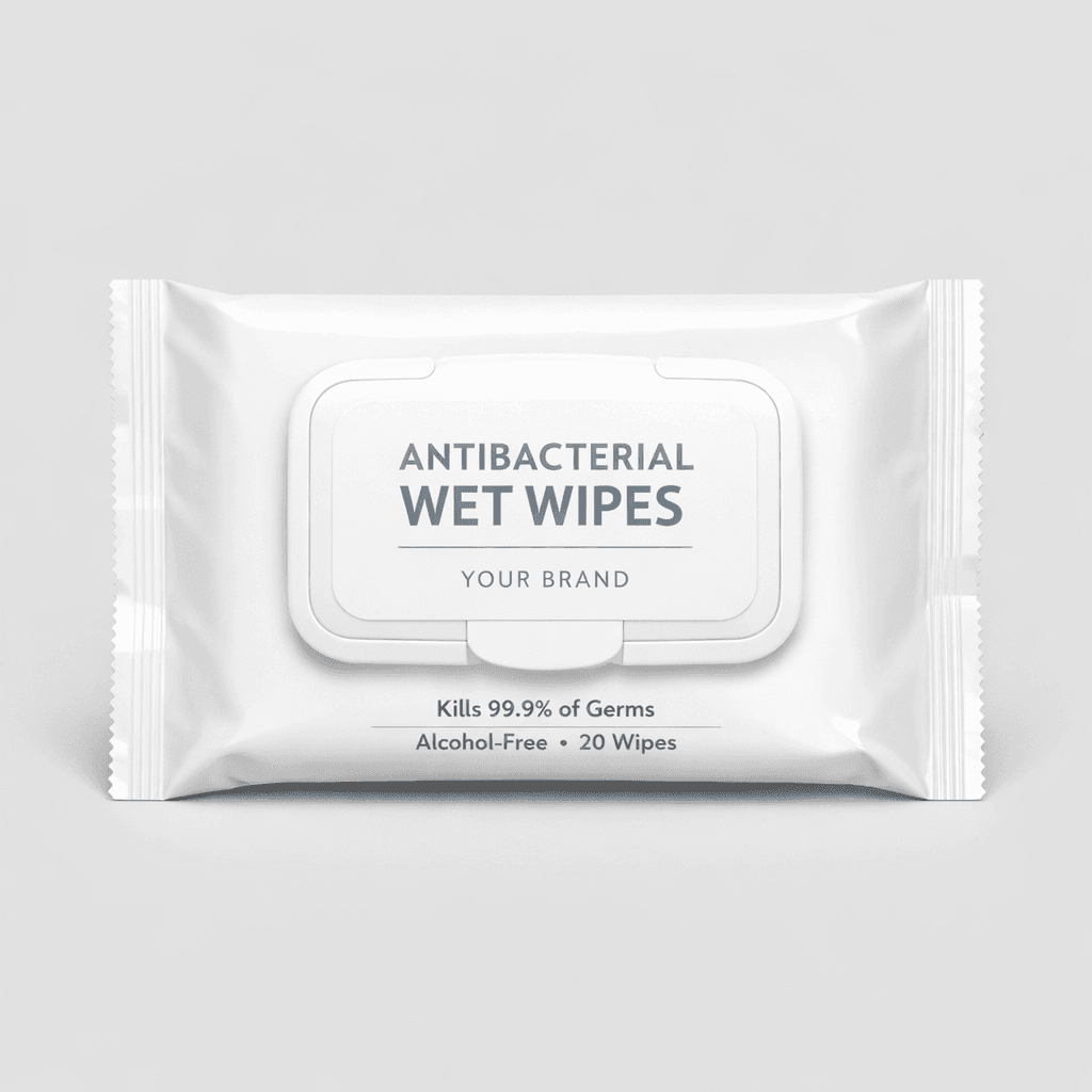 Antibacterial Wet Wipes private-label product concept