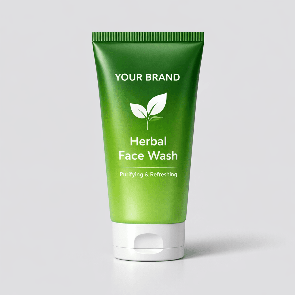 Herbal Face Wash private-label product concept