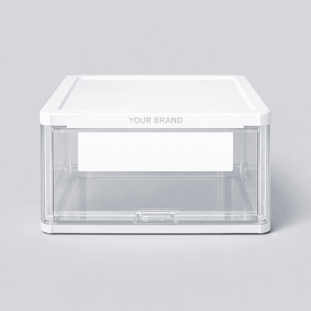 Stackable Plastic Shoe Box private-label product concept