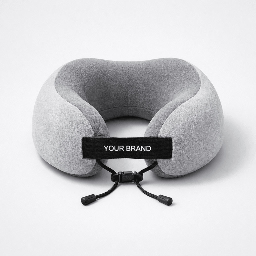 Travel Size Memory Foam Neck Pillow private-label product concept