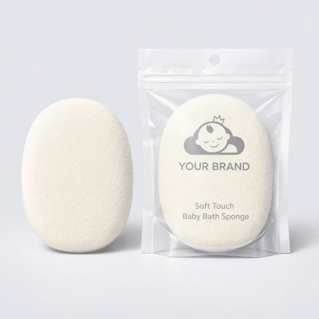 Soft Touch Baby Bath Sponge private-label product concept