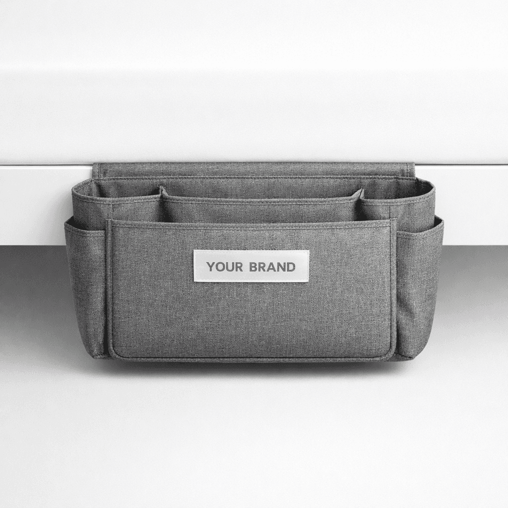 Multi-Pocket Bedside Storage Caddy private-label product concept