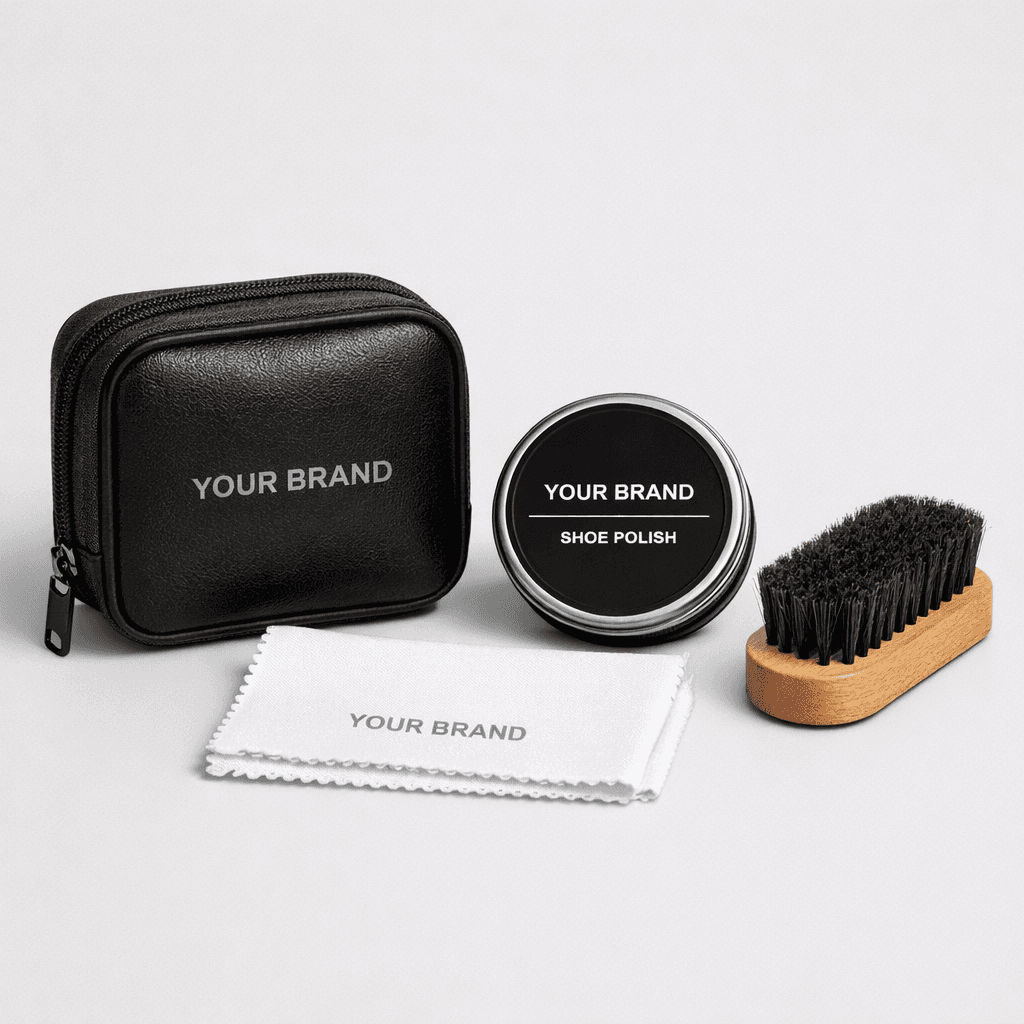 Portable Travel Shoe Shine Kit private-label product concept