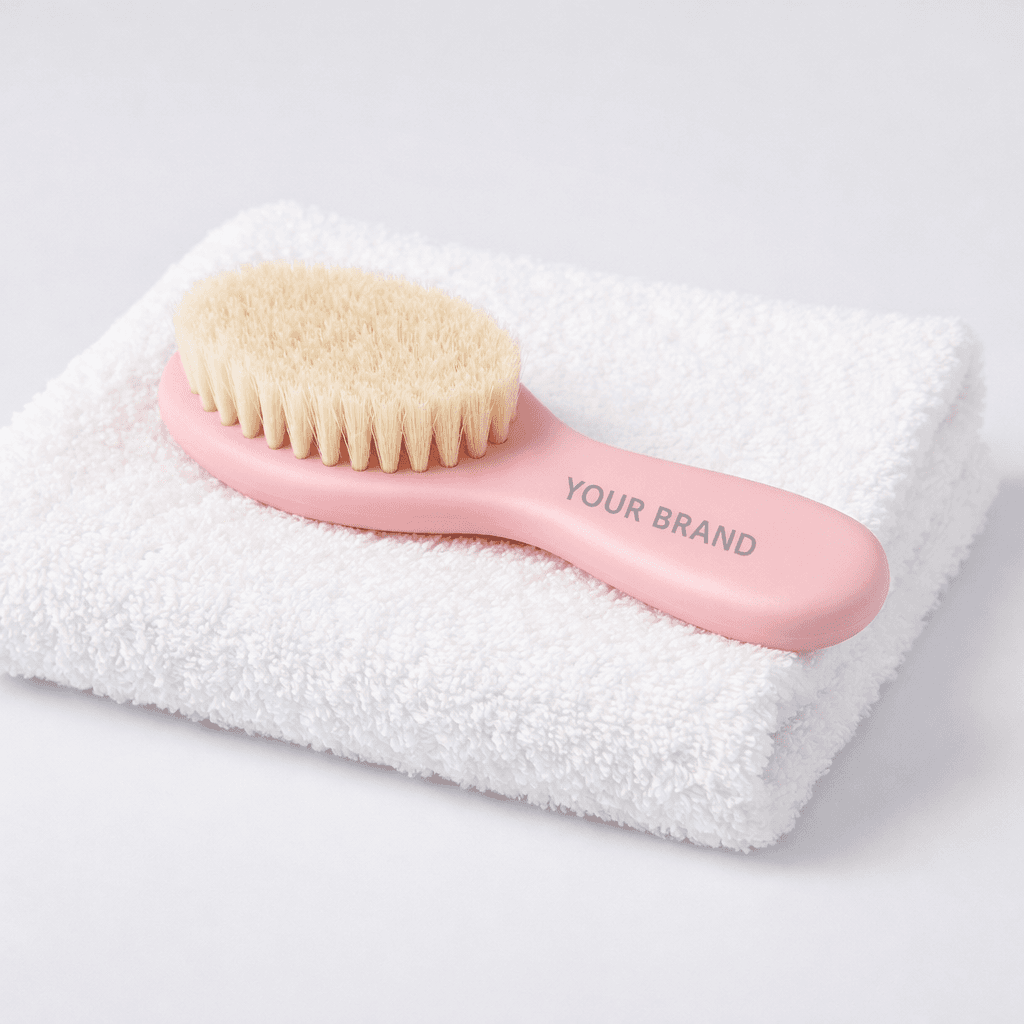 Soft Touch Baby Hair Brush private-label product concept
