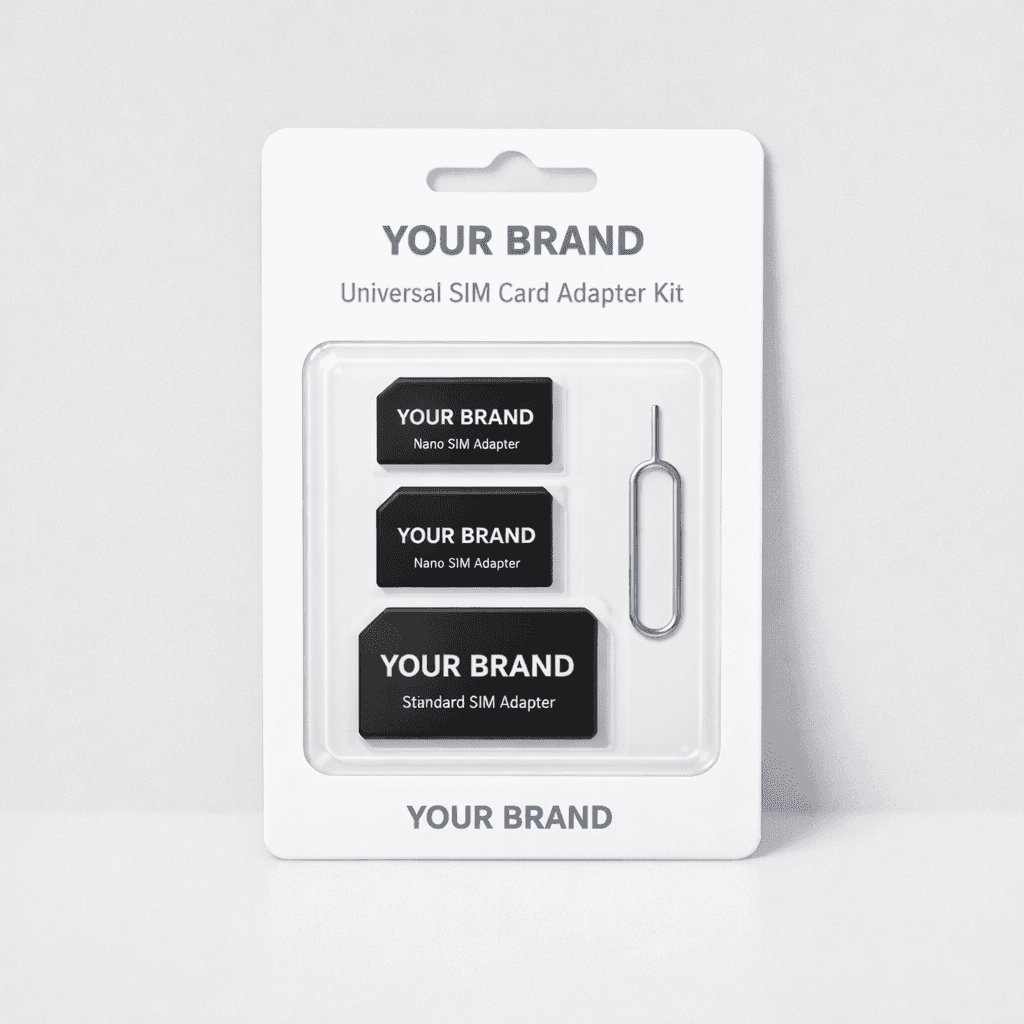 Universal SIM Card Adapter Kit private-label product concept