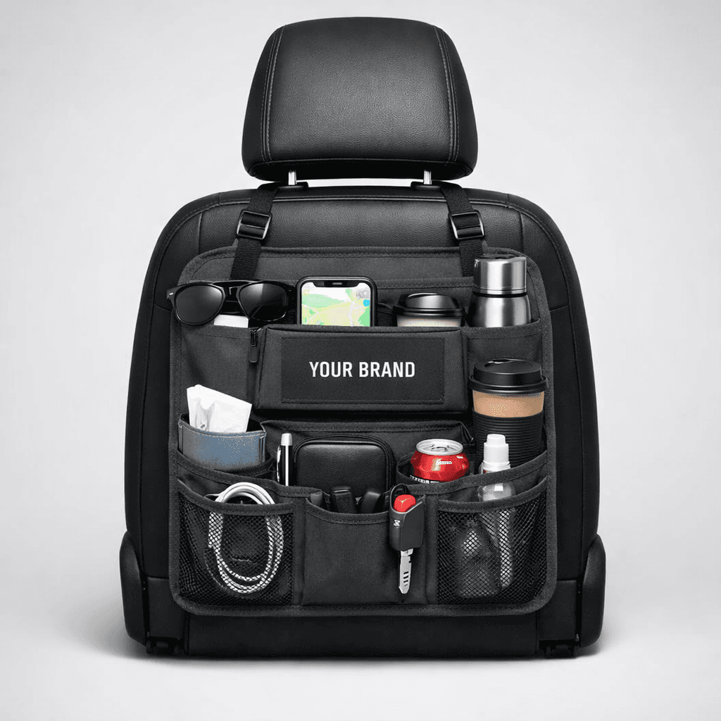 Vehicle Seat Organizer Pouch private-label product concept