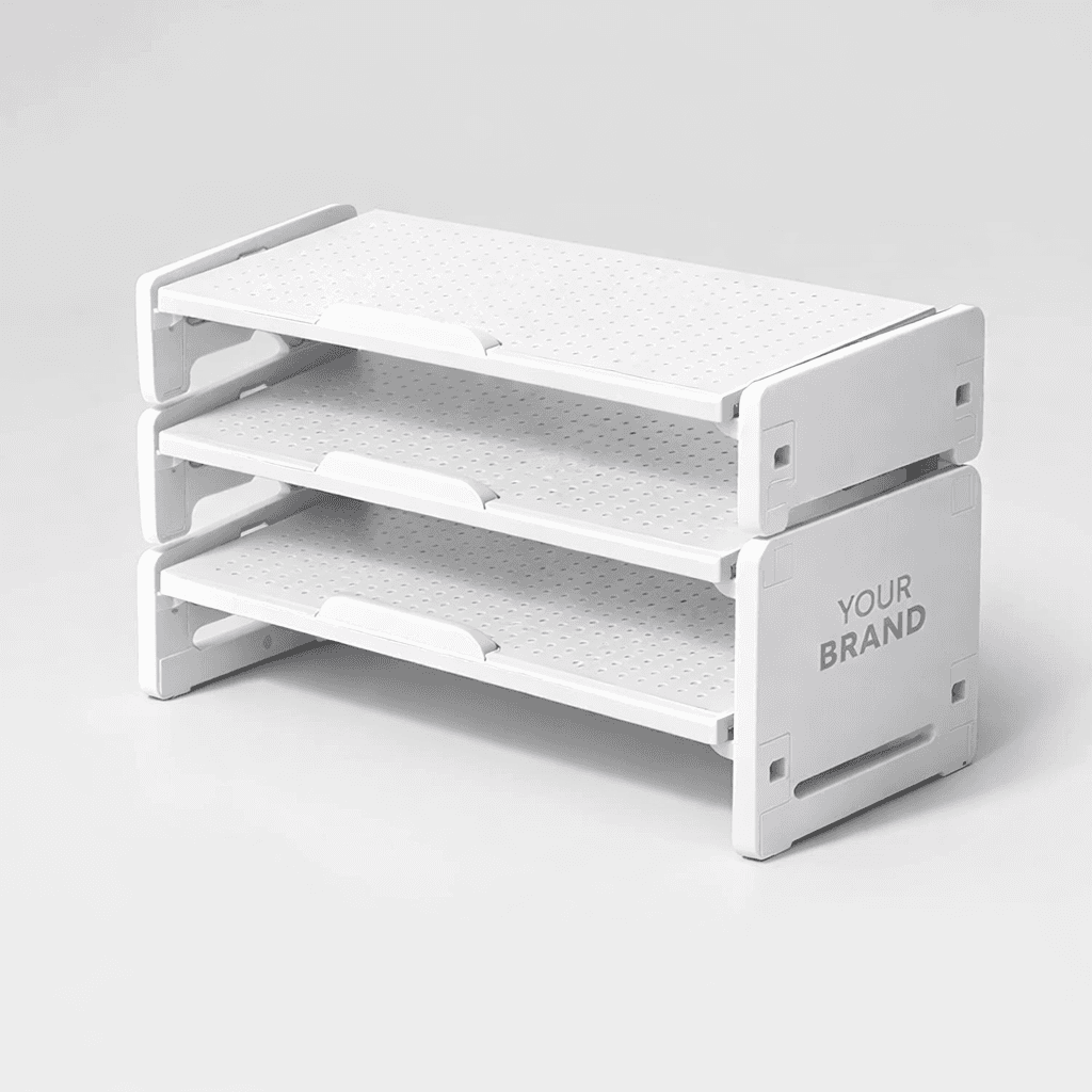 Stackable Plastic Shoe Rack private-label product concept