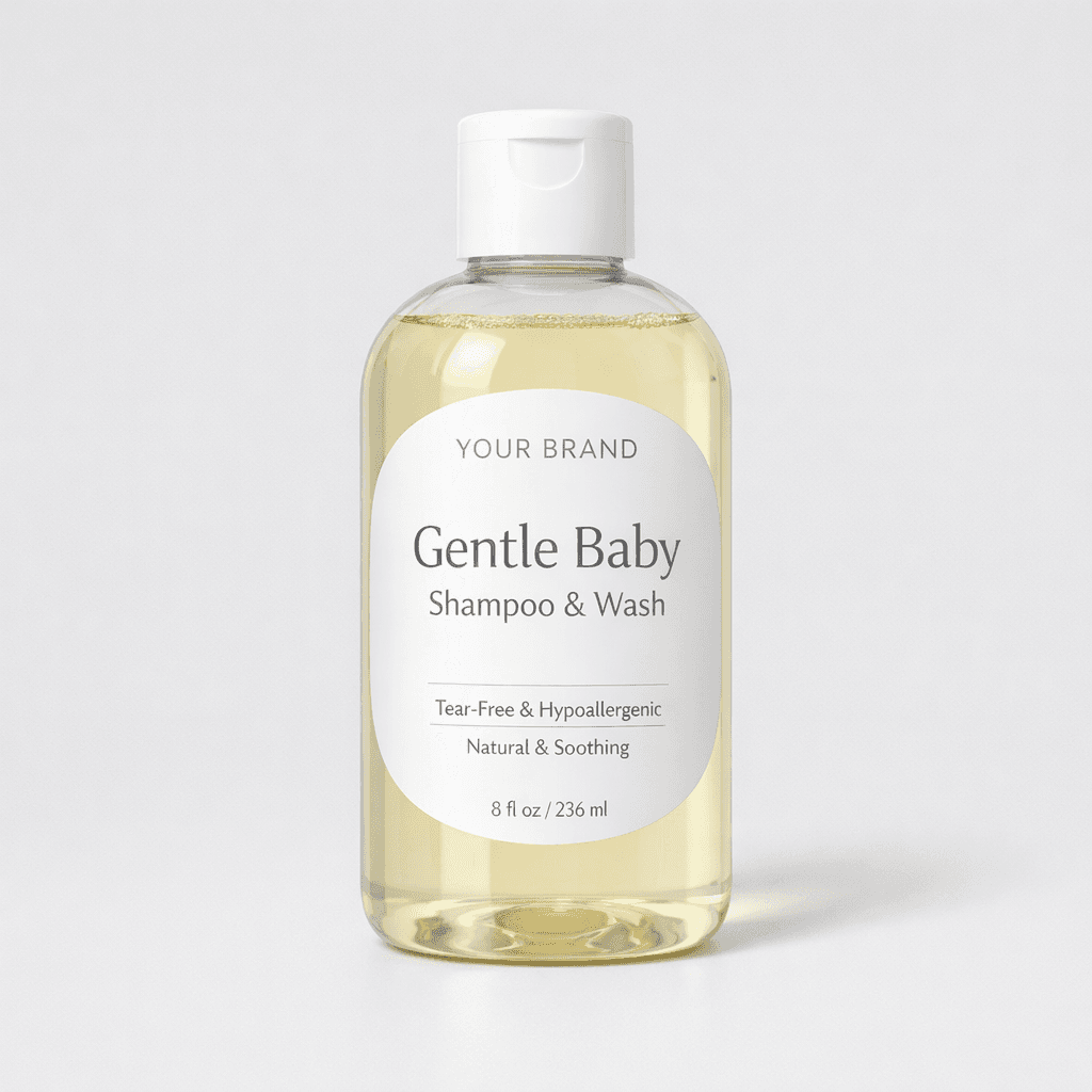Gentle Baby Shampoo & Wash private-label product concept