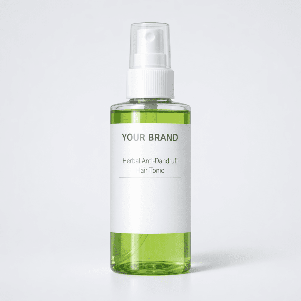 Herbal Anti-Dandruff Hair Tonic private-label product concept