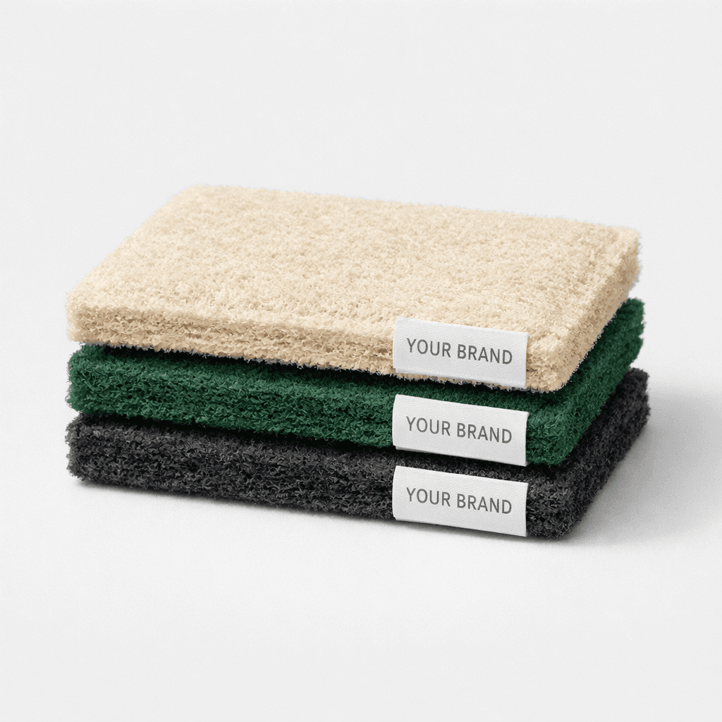 Eco-Friendly Kitchen Scouring Pads (3-Pack) private-label product concept