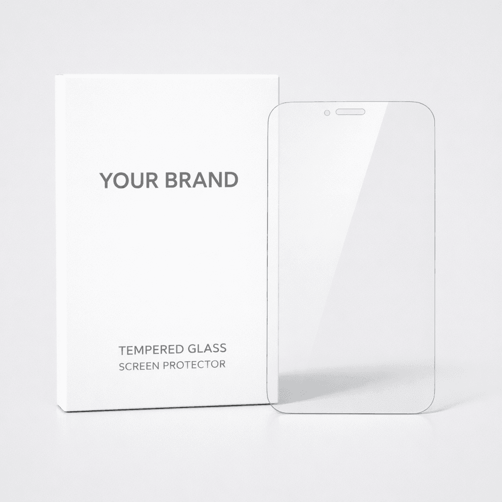Tempered Glass Screen Protector private-label product concept
