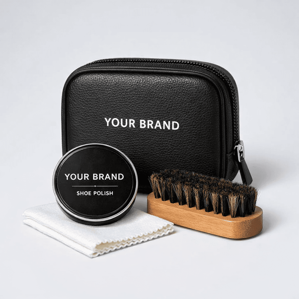Travel-Sized Shoe Polish Kit private-label product concept