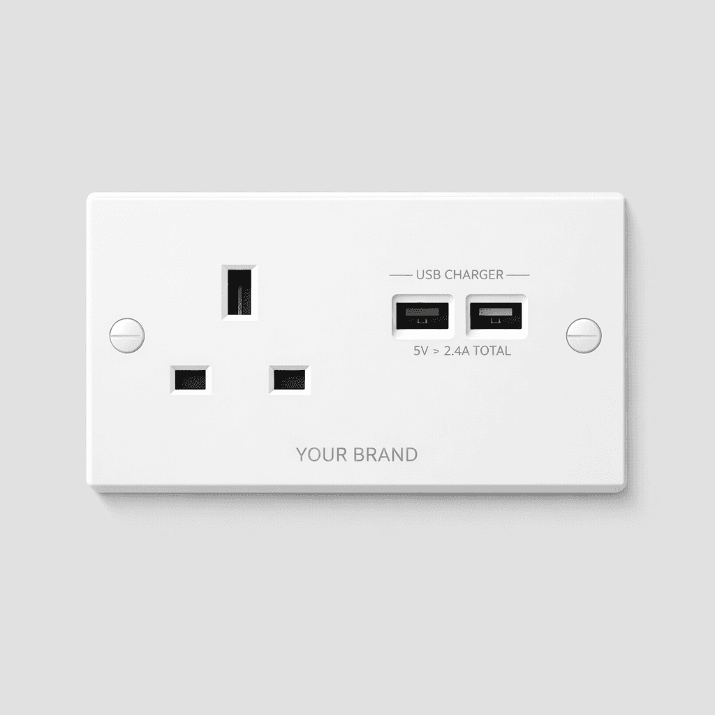 USB Wall Socket Charger private-label product concept
