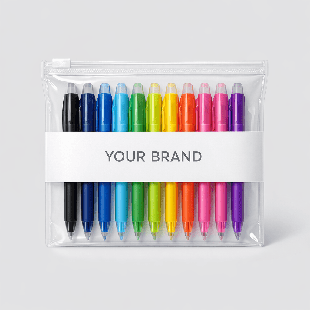 Colorful Erasable Gel Pen Set private-label product concept