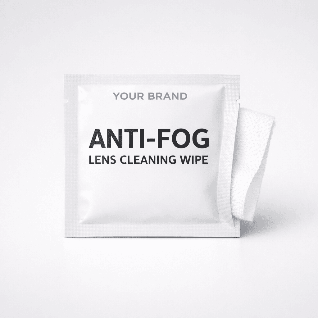 Anti-Fog Lens Cleaning Wipes private-label product concept