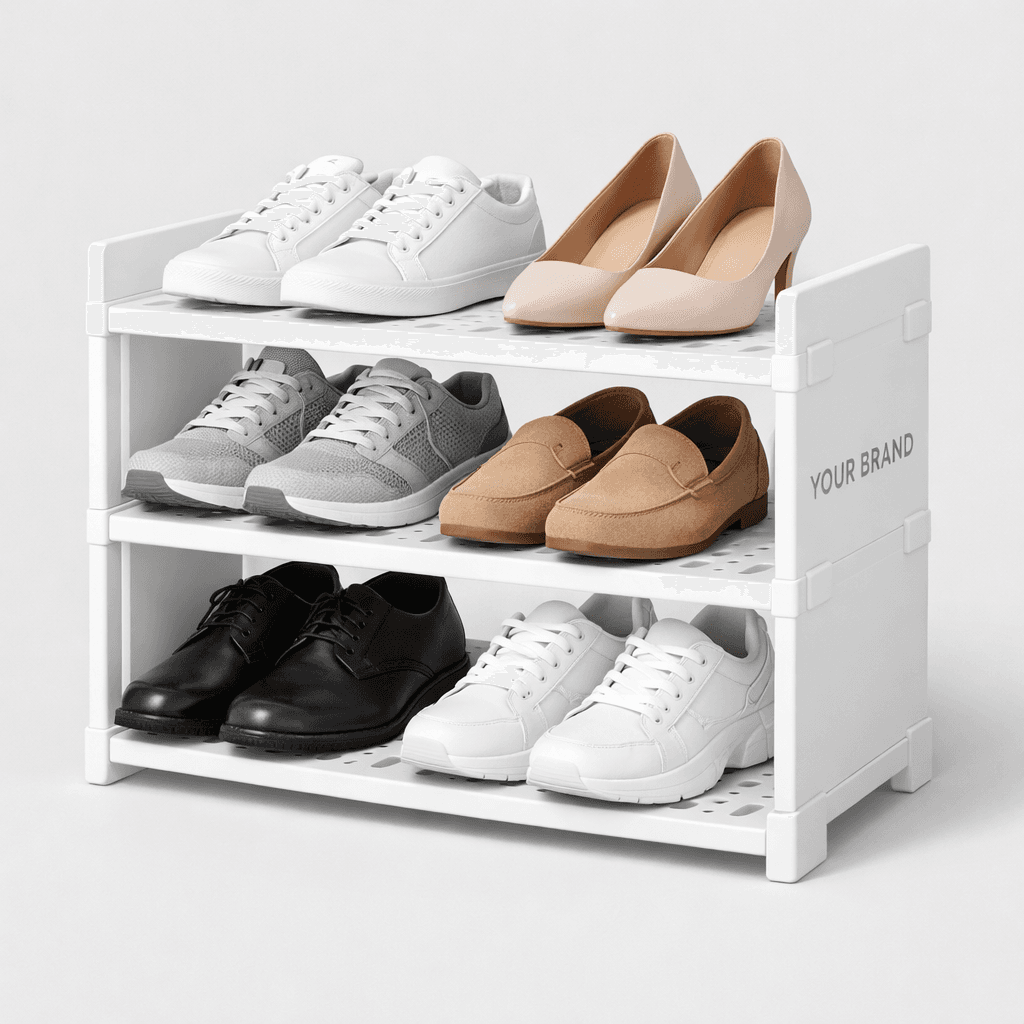 Stackable Modular Shoe Rack private-label product concept