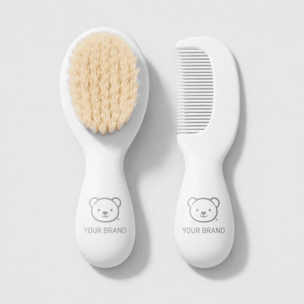 Soft Touch Baby Hair Brush Set private-label product concept