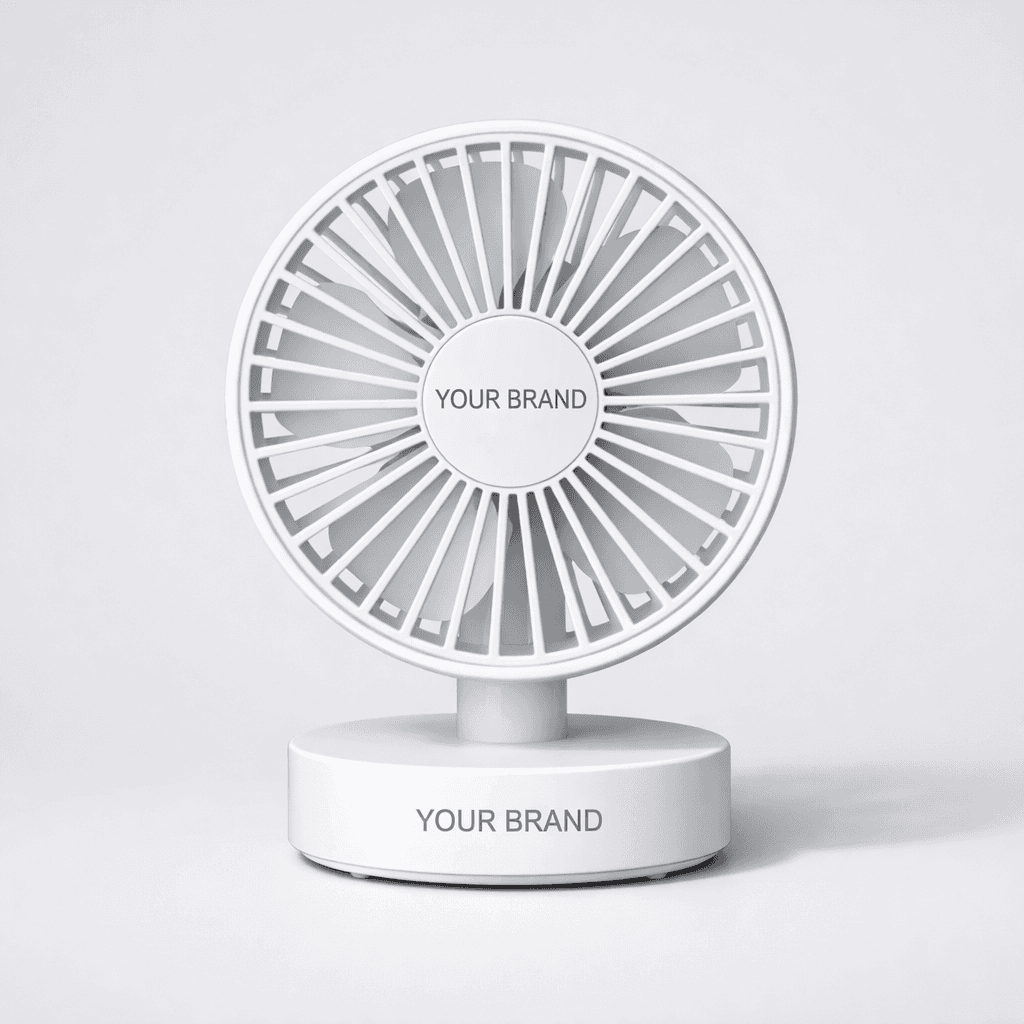 USB Rechargeable Desk Fan private-label product concept